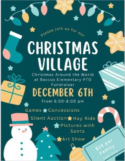 christmas village flyer