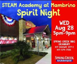 PTO Spirit Night Flyer